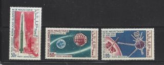 Mauritania - C44 - C46 - Mnh - 1966 - French Achievements In Space