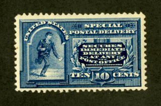 Us Stamps E5 10c Special Delivery Xf Og Hinged Fresh Scott Value $210.  00