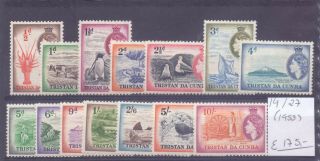 Tristan Da Cunha 1953.  Stamp.  Yt 14/27.  €175.  00