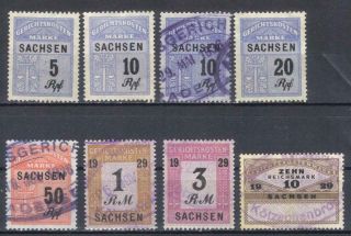 Germany Saxony Court Revenues 1929 Fiscal