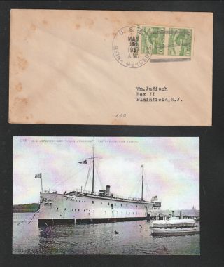Uss Reina Mercedes (ix - 25) - 1937 - Naval Ships Cover -