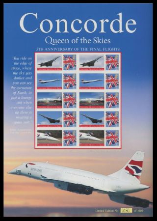 Bc - 152 - 2008 Concorde - Queen Of The Skies Business Smilers Sheet.