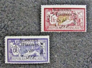 Nystamps French Alaouites Stamp C2 C3 Og H $40