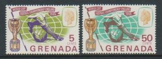 Grenada - 1966,  World Cup Football Set - Mnh - Sg 246/7
