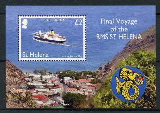 St Helena 2018 Mnh Rms St Helena Final Voyage 1v M/s Boats Ships Stamps