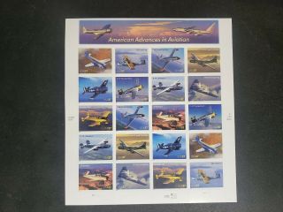 Us 2005 Scott 3916 - 25 American Advances In Aviation Sheet Of 20 Mnh