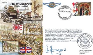 Aviation :1992 Royal Air Forces Association - Fall Of Singapore - Signed
