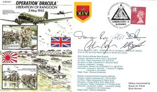Aviation :1995 Royal Air Forces Association - Liberation Of Rangoon - Signed