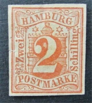 Nystamps German States Hamburg Stamp 3 Ng $60