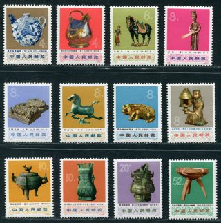 China 1973 Historical Handicrafts Mnh Og Vf/xf Complete