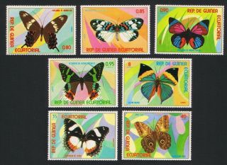 Eq.  Guinea Butterflies 7v Mnh Mi 1025 - 1031