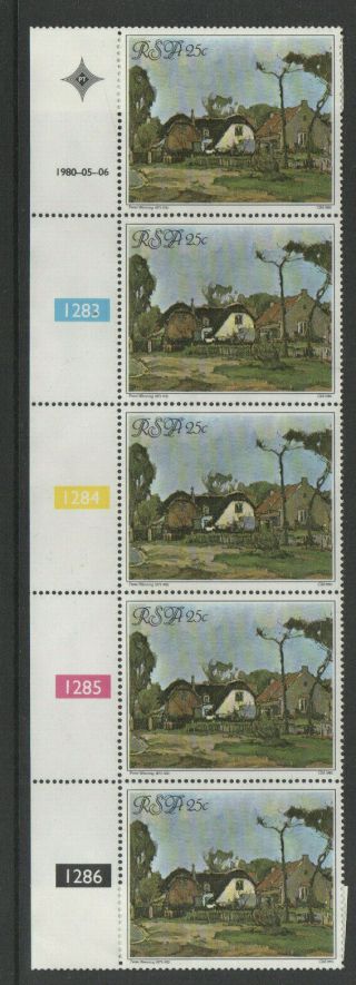 1980 South Africa " House Of Cape Town Suburb " Postage Stamps