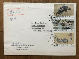 China Old Cover Taiwan Taipei To Germany 1969