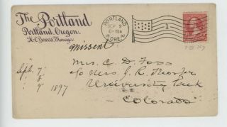 Mr Fancy Cancel The Portland Portland Oregon 1897 Cvr 1900
