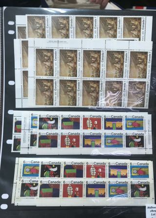 Canada Block And Strip Of Stamps Co281