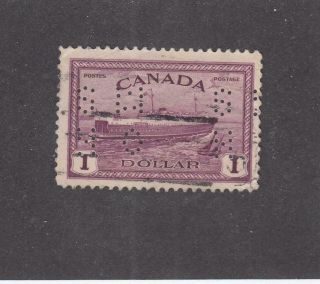 Canada (ksg781) O273 Vf - $1 1946 P.  E.  I.  Train Ferry " O.  H.  M.  S.  " Cat $30