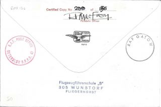 GREAT BRITAIN POSTAL HISTORY COMM ROYAL AIR FORCE SIGNED COVER BERLIN AIRLIFT ' 73 2