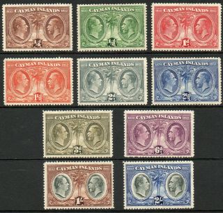 Cayman Islands 1932 Kgv Set Of Stamps Value To 2 Shillings Hinged
