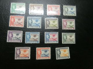 British Gambia 1960 Sg150 - Sg161 Mnh King Elephants €220 Mm