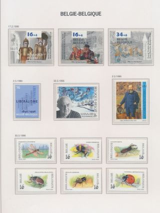 Xb70256 Belgium 1996 Folklore Art Insects Mnh Fv 253 Bef