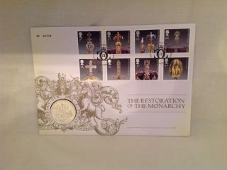2010 First Day Cover £5 Coin Restoration Of The Monarchy Crown Jewels 03774