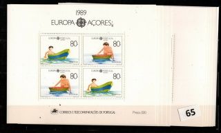 == 11x Azores,  Portugal 1989 - Mnh - Europa Cept - Children,  Boat -