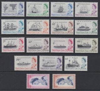 Tristan Da Cunha Eii 1965 Complete Set Sg71 - 84b Mnh