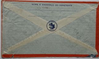BRAZIL 1939 AIR FRANCE AIRMAIL COVER TO ENGLAND CHANDLER ' S FORD EASTLEIGH REC 2