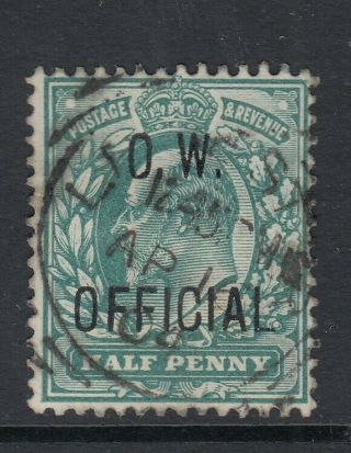Gb 1902 1/2d Edward Vii Stamp O/p 