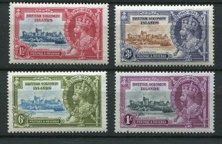 Solomon Islands Gv 1935 Silver Jubilee 60 - 63 Sg 53 - 56 Perfect Mnh