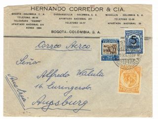 Colombia Scadta 1937 Advertising Cover | Barranquilla - Austria | C108