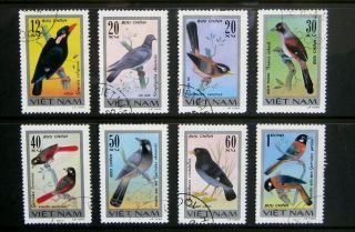 Vietnam 1978 Birds.  Complete Set Of 8 Stamps.