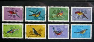 Vietnam 1981 Birds.  Complete Set Of 8 Stamps.