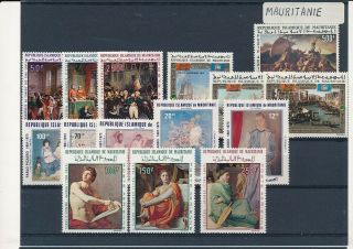 D277312 Mauritania - Paintings Selection Of Mnh Stamps