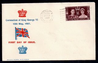 Gb 1937 Kgvi Coronation Illustrated Unaddressed Fdc London Cds Ws13998