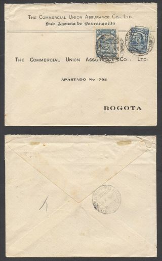 Colombia 1926 Baranquilla - Bogota Scadta Cover