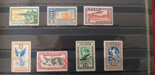 Greece 1933 Air Mail Aeroespresso Airpost Complete Series Mnh