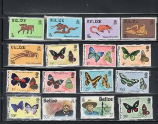 British Honduras Belize Stamps Mostly Never Hinged Some Sets Lot 52649