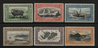 Falkland Islands 1933 Centenary British Admin Stamps Mounted