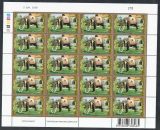 Thailand 2007 Mnh 4 Sheets Of 20 H.  M.  The King 80th Birthday Anniversary