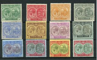 St Kitts Nevis 1920 - 22 Short Set To 10s Sg24/35 Mm