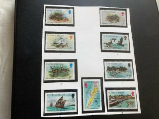 Cayes Of Belize Stamps Scott 1 - 9 Mnhog Scv 18.  00 Bb4103