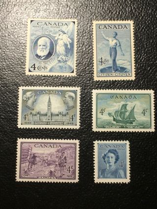 Mnh Sc 274 - 7,  Sc 282 - 3 - 1947 - 49 Issues