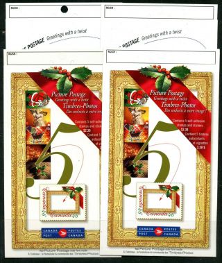 Weeda Canada Bk227a - B,  232a - B Vf Mnh Picture Postage Booklets Cv $28