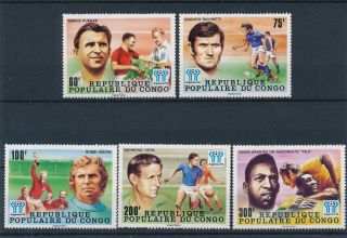 [46514] Congo Brazzaville 1978 World Cup Soccer Football Argentina Pele Mnh