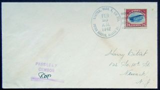 Sc C3,  1942 Naval Air Station Dutch Harbor Alaska Airmail Cover Passed Censor
