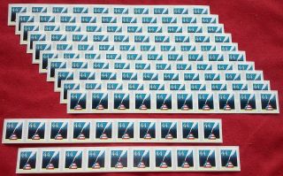 120 (12 Strips X 10) Quill And Inkwell 44 ¢ Us Postage Stamps.  Scott 4496