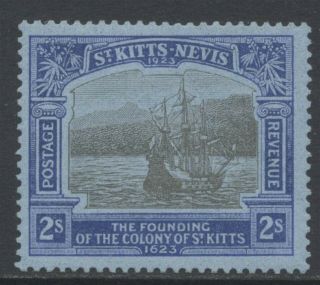 St Kitts & Nevis 1923 2/ - Tercentenary Lh Sg 56 (sc 60) Cat £50.  00 ($65)