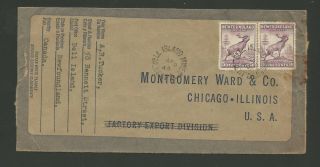 1949 Newfoundland Cover To Montgomery Ward Chicago