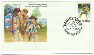 1987 - 1988 Fdc Australia Postal Stationery For 16th World Scouting Jamboree Nsw